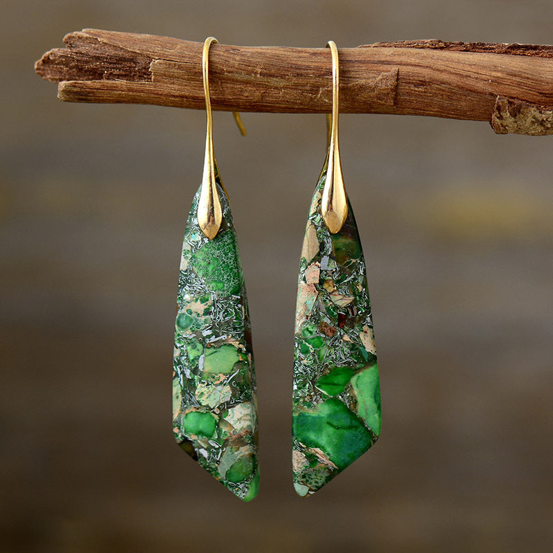 Stone Dangle Earrings