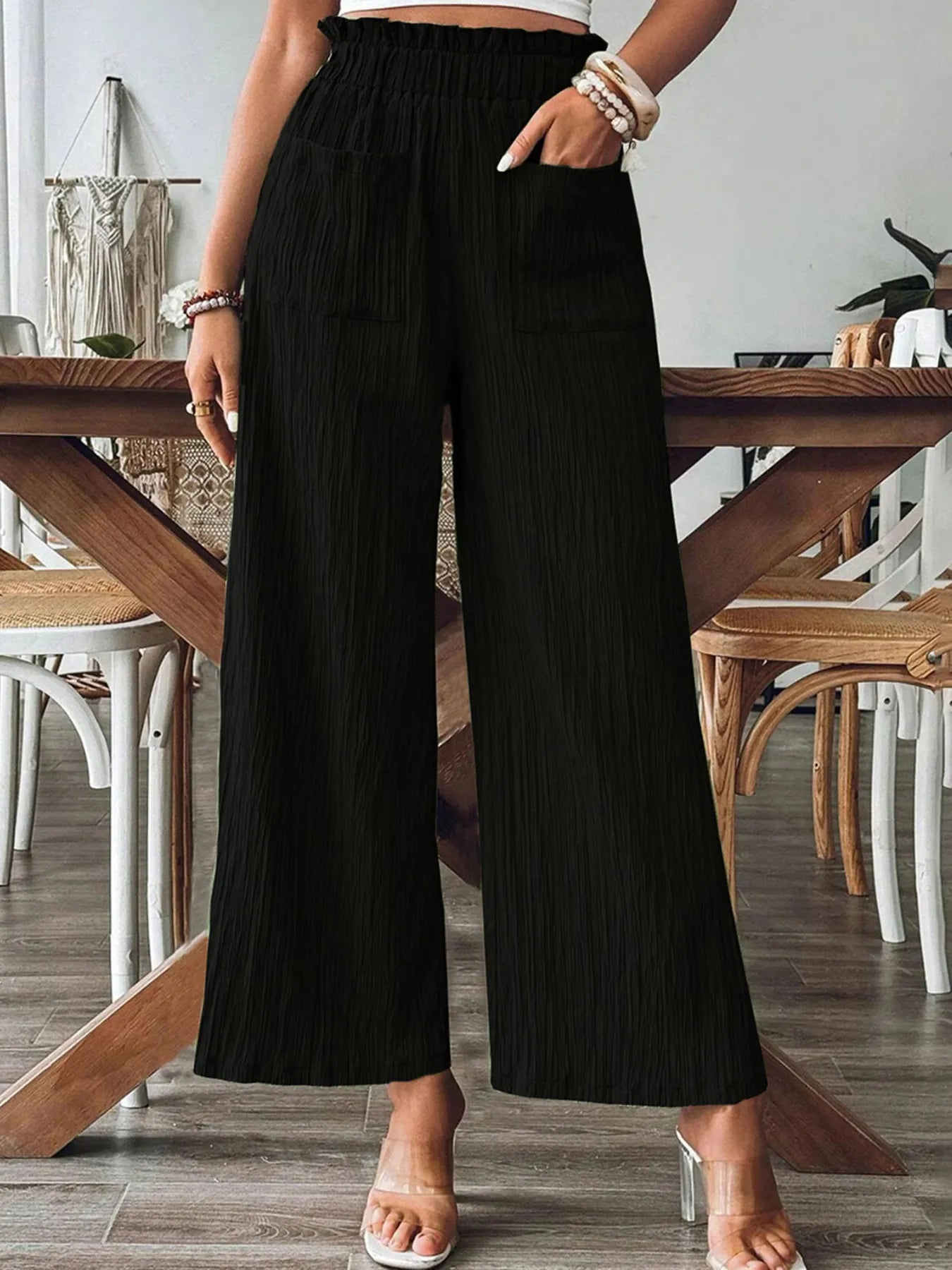 Textured Boho Pants