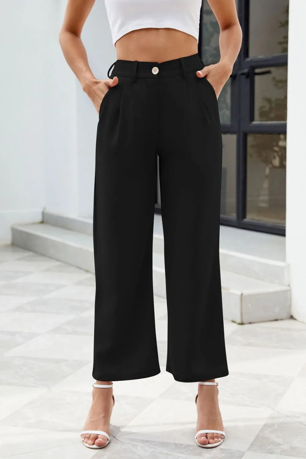High Waisted Smart Pants