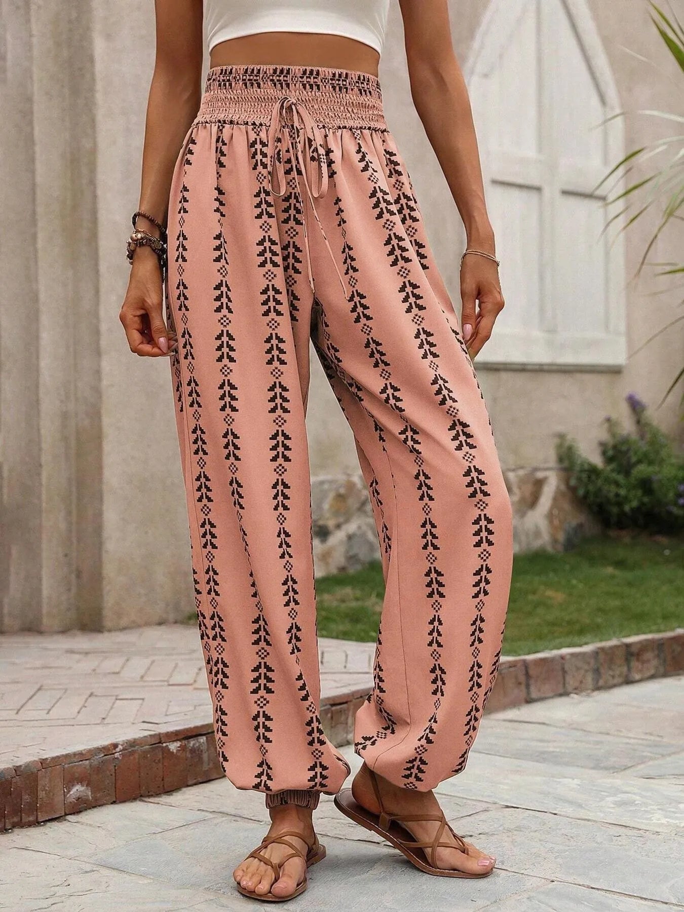 Ethnic Print Pants