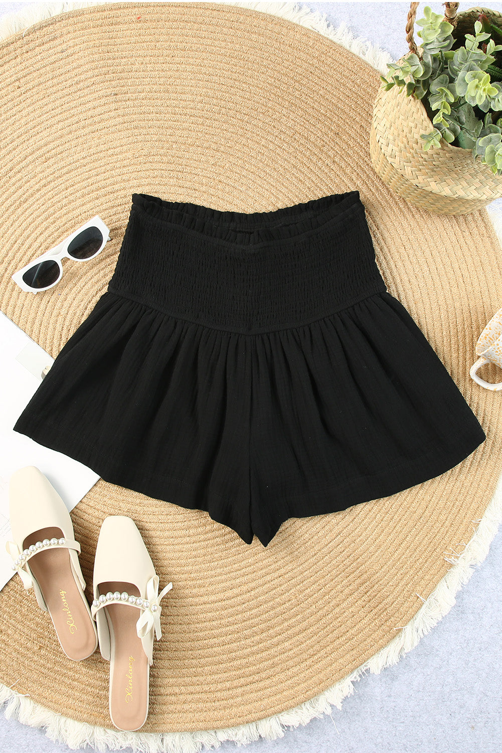 Wide Waistband Shorts