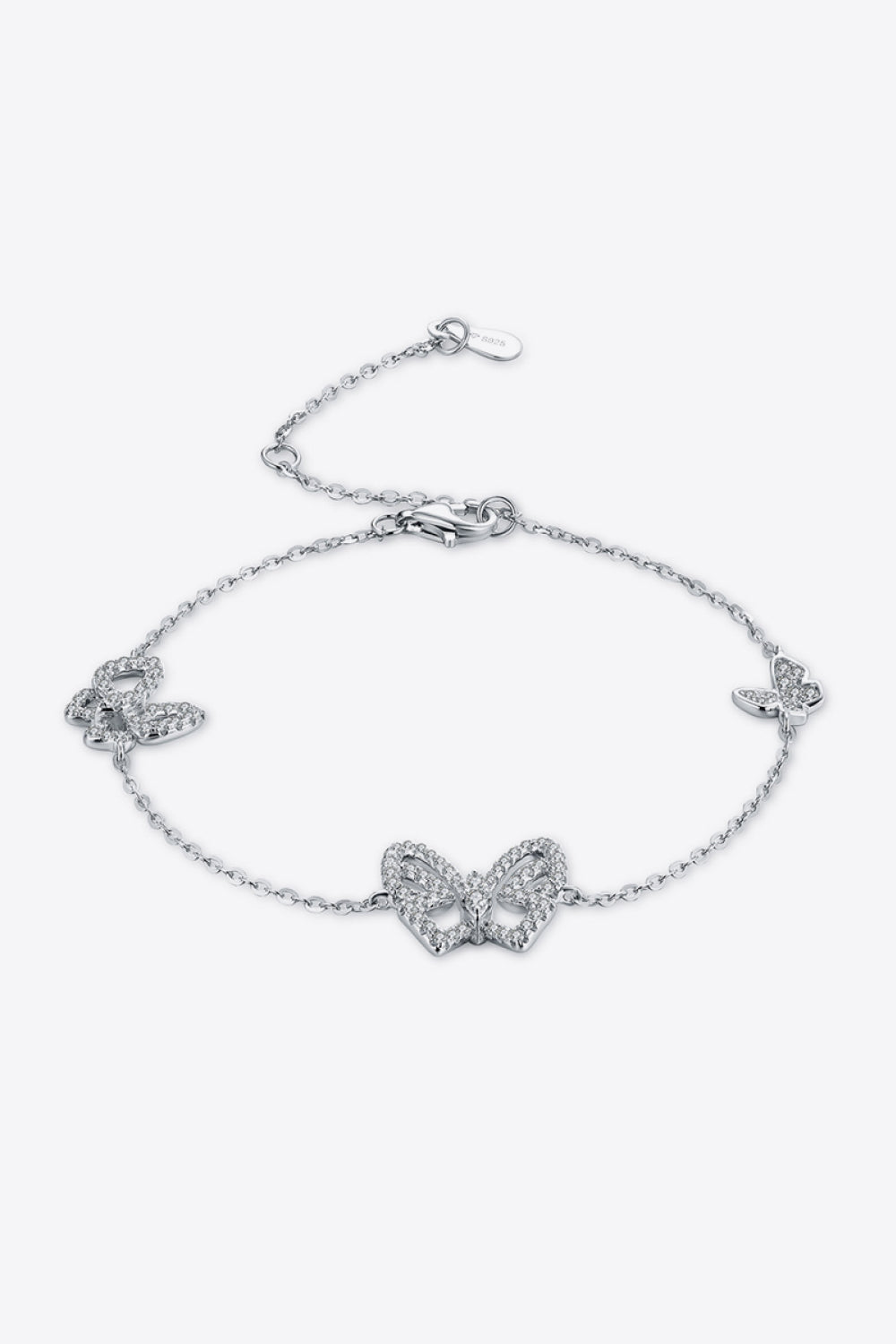 Moissanite Butterfly Bracelet