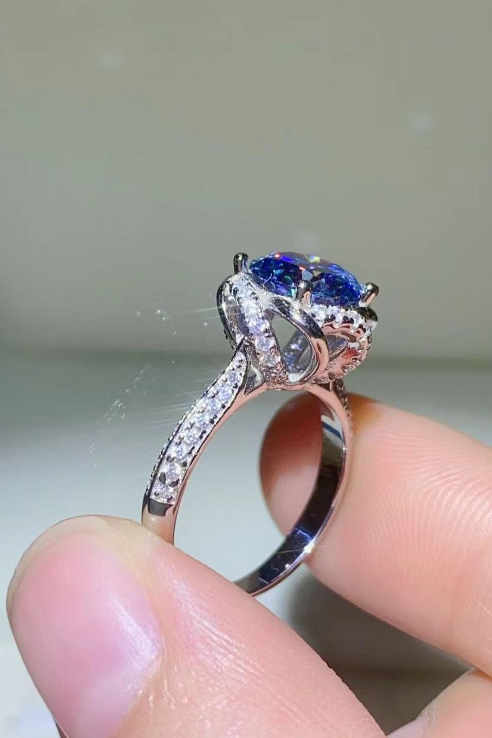 Special Moissanite Silver Ring