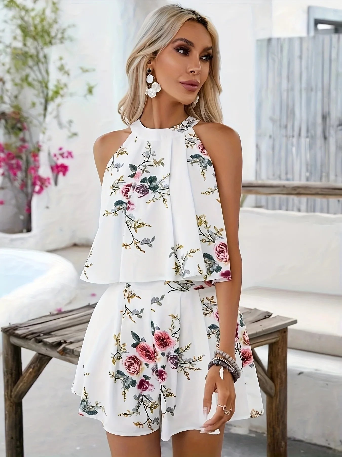 Floral-Print Summer Set
