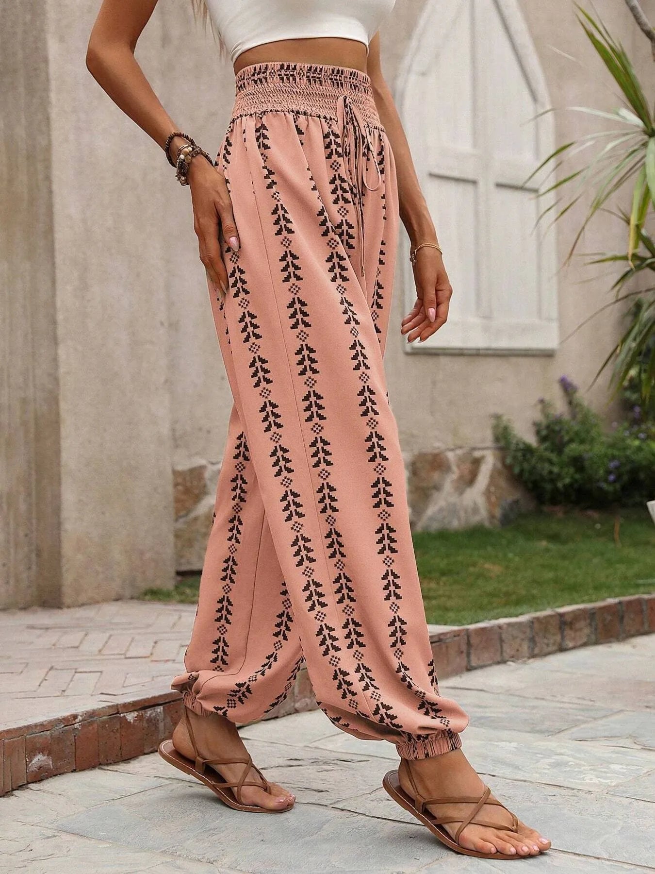 Ethnic Print Pants
