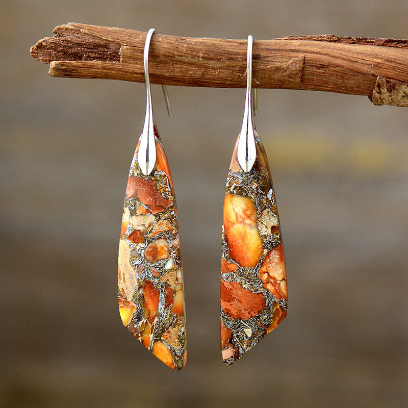 Stone Dangle Earrings