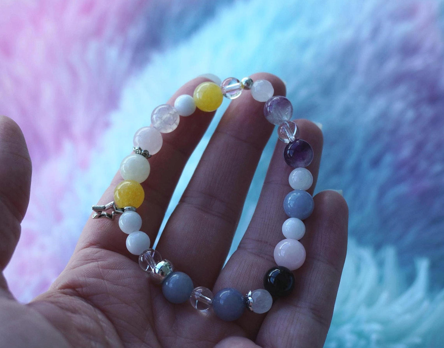 Happiness, Calm, Strength and Power Crystal Bracelet
