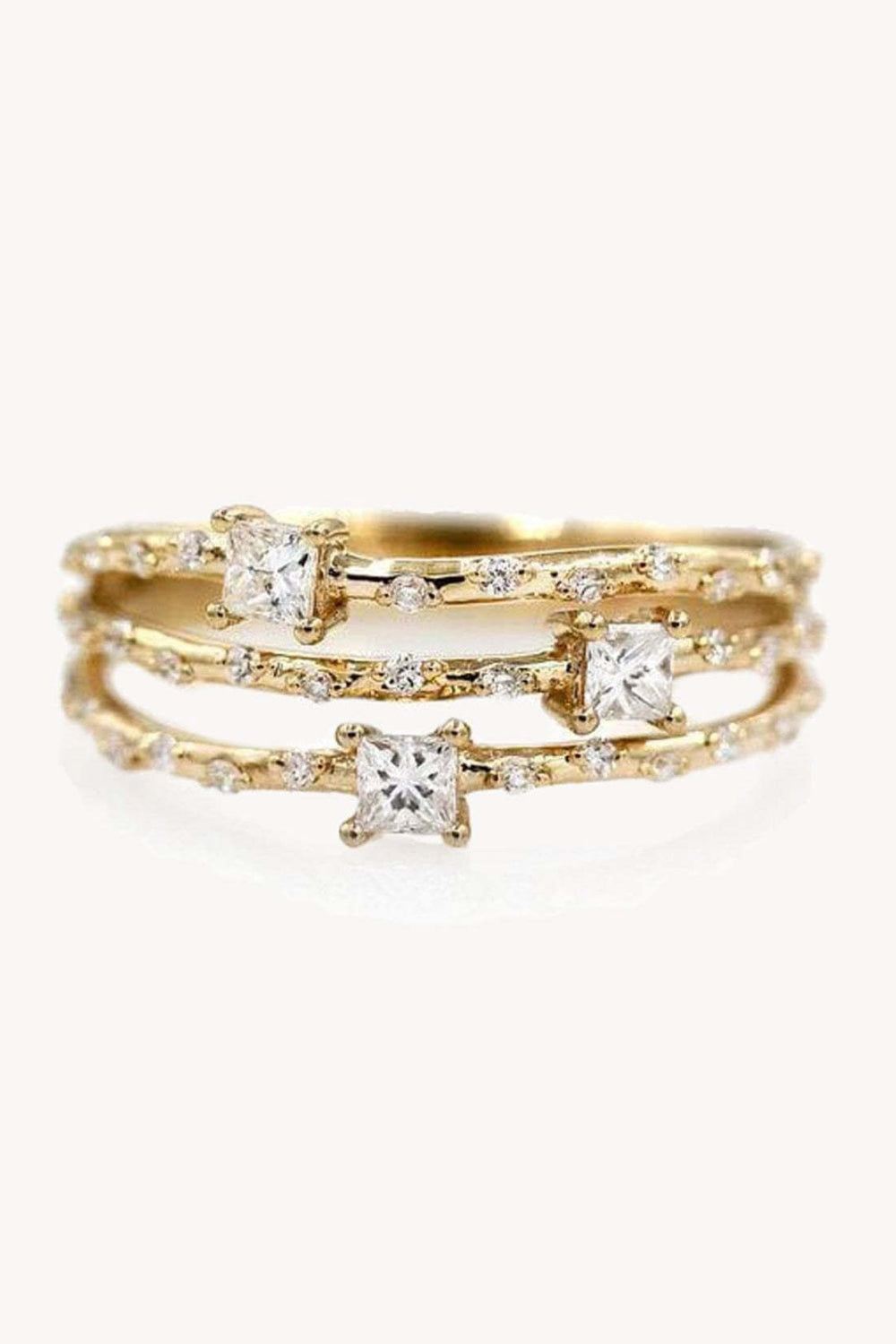 Starry Gold-Plated Ring