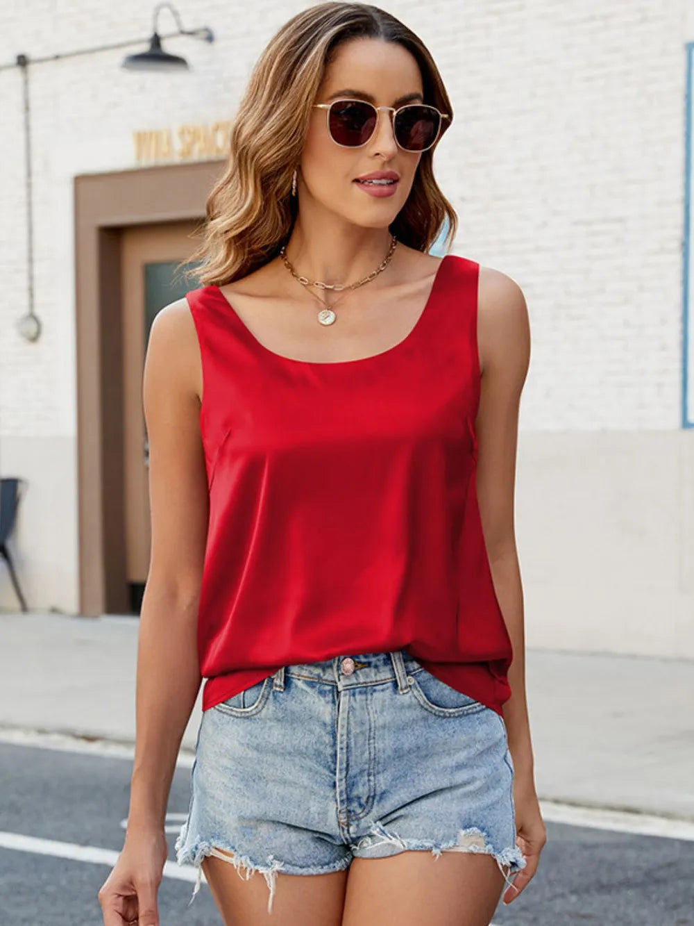 Casual Pretty Scoop Top