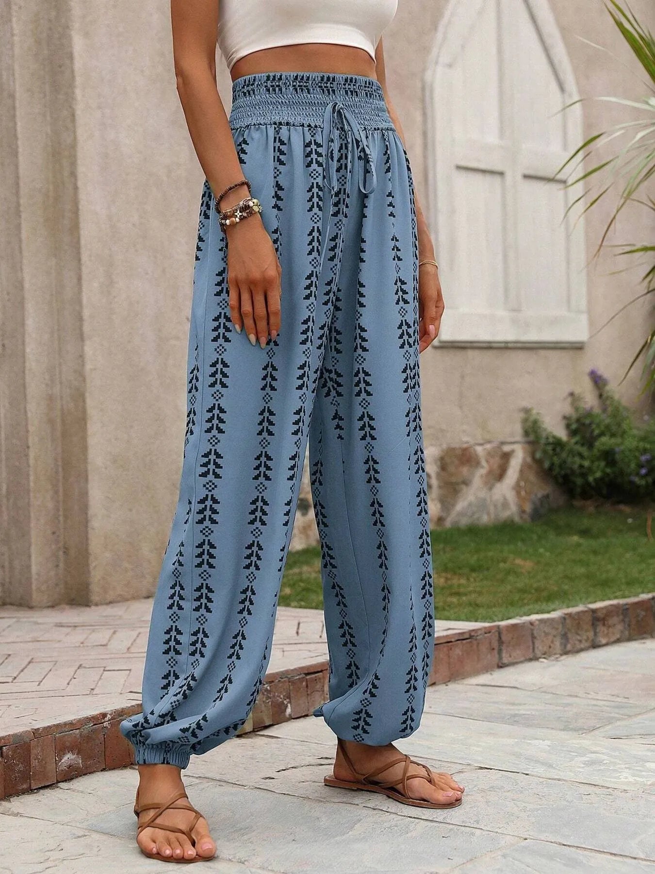 Ethnic Print Pants