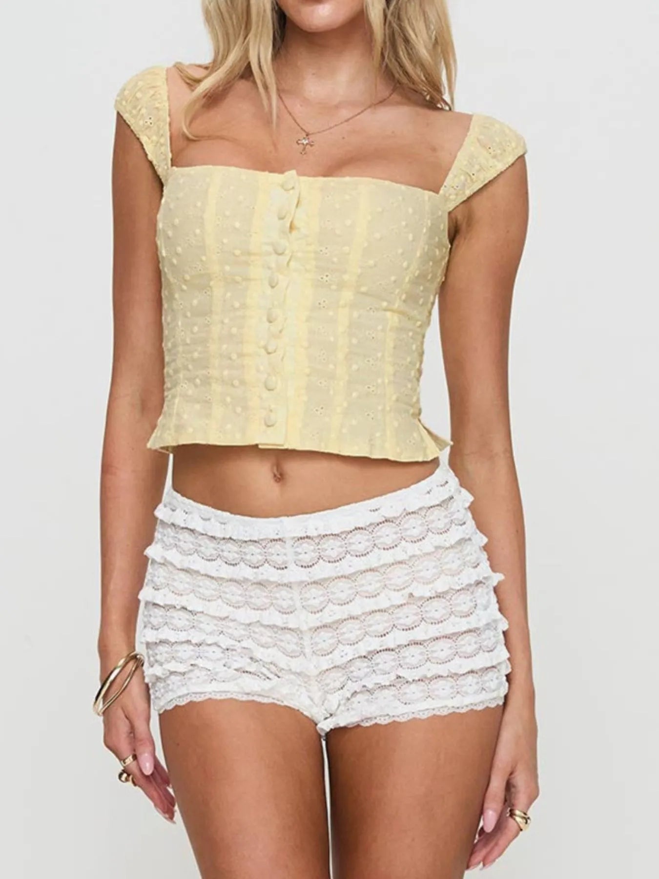 Smocked Square Top