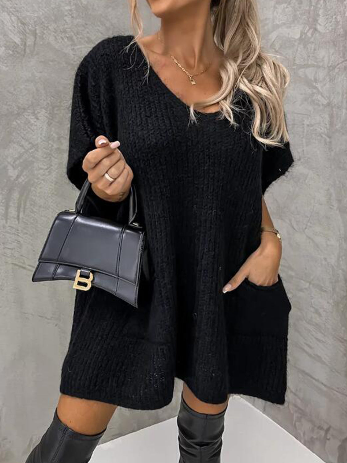 Sweater Dress with Pockets!