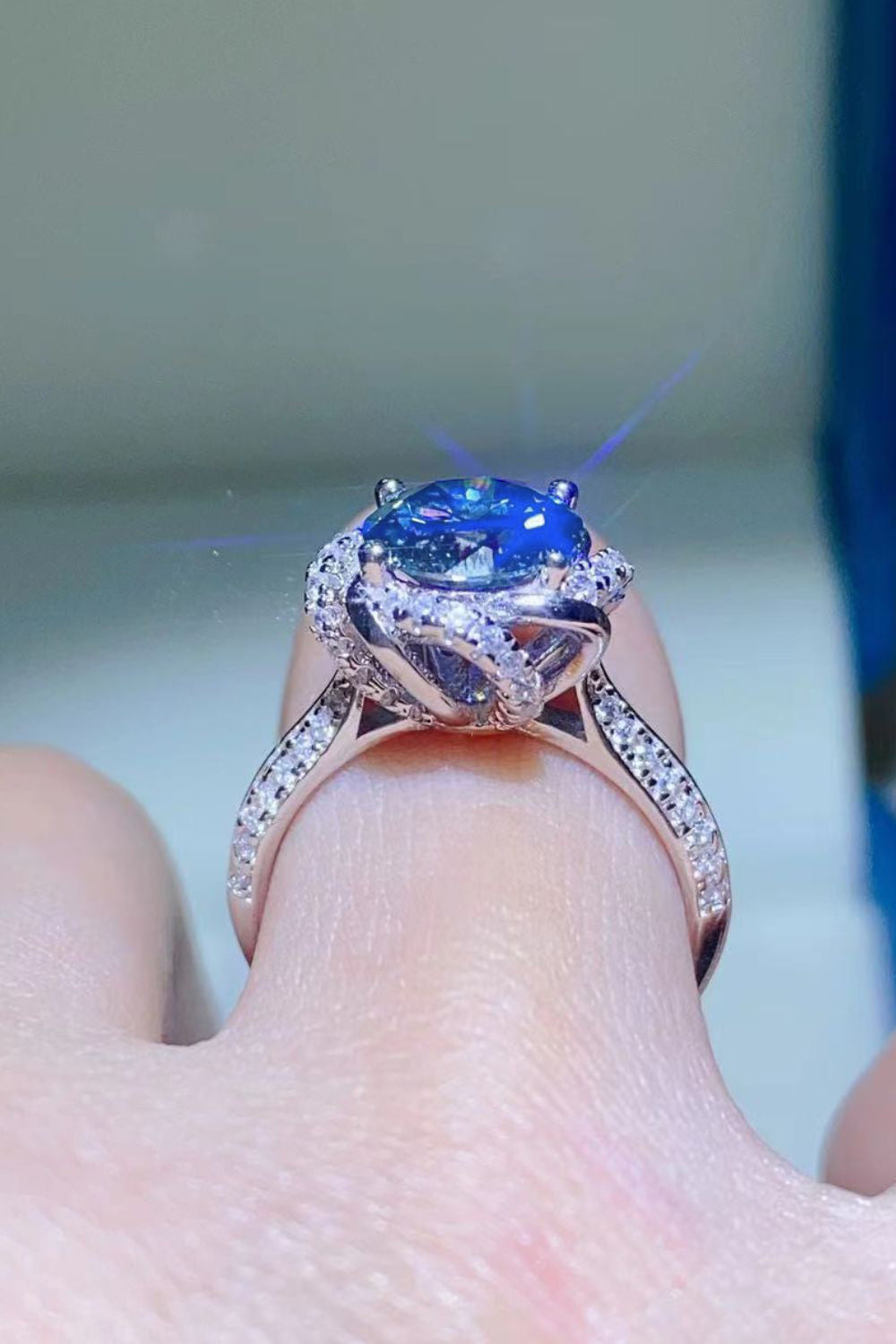 Special Moissanite Silver Ring