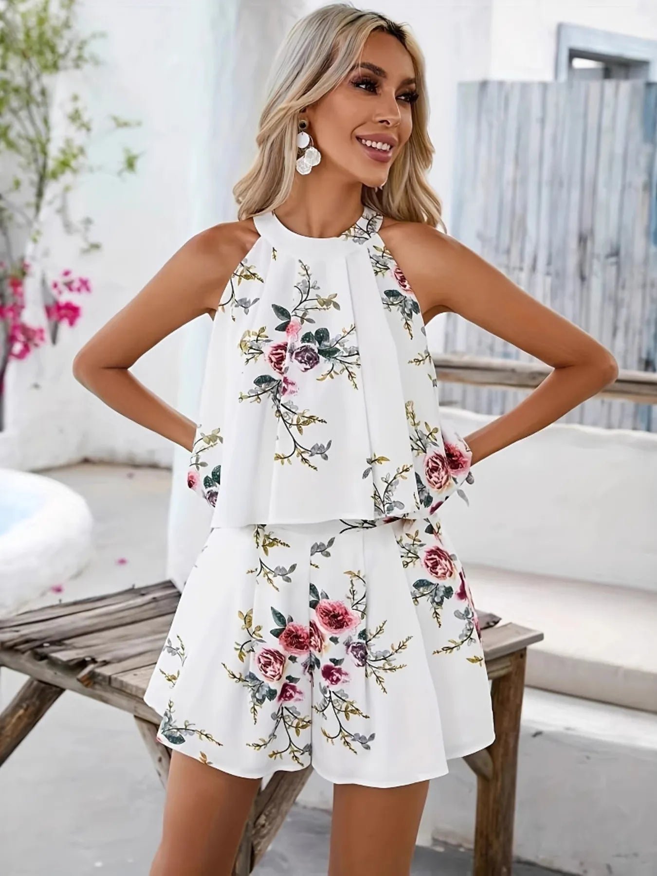 Floral-Print Summer Set