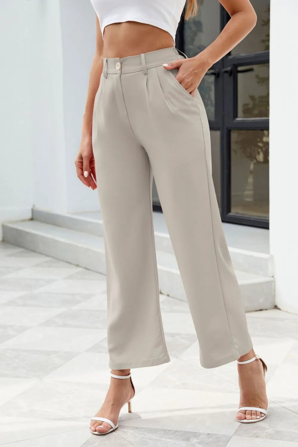 High Waisted Smart Pants