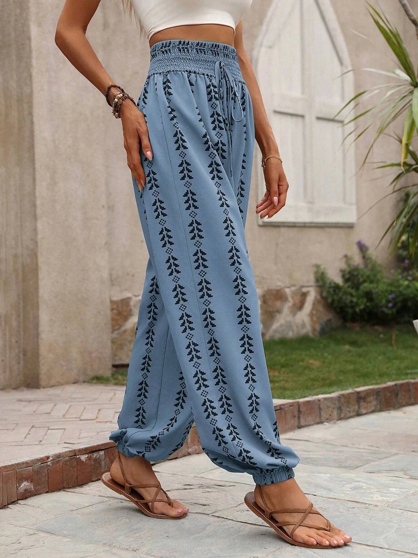 Ethnic Print Pants