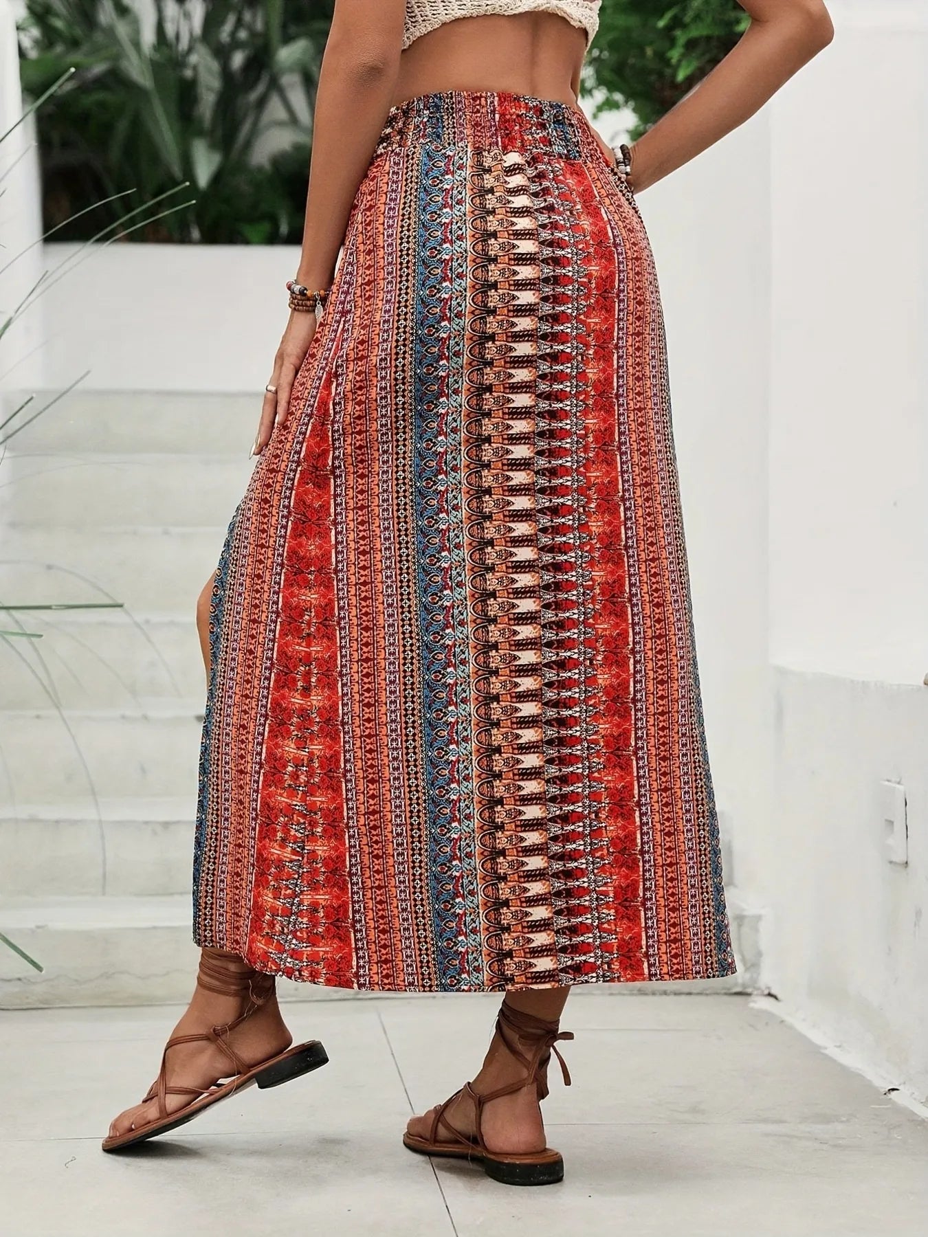 Boho Print Skirt