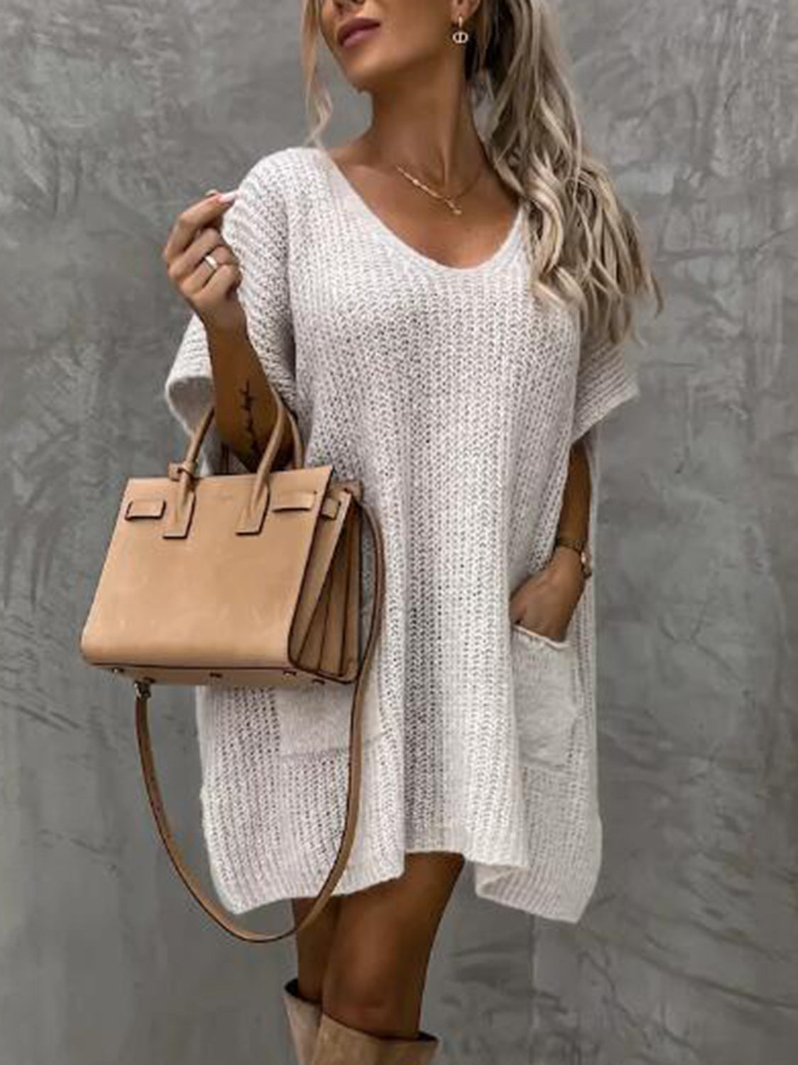 Sweater Dress with Pockets!