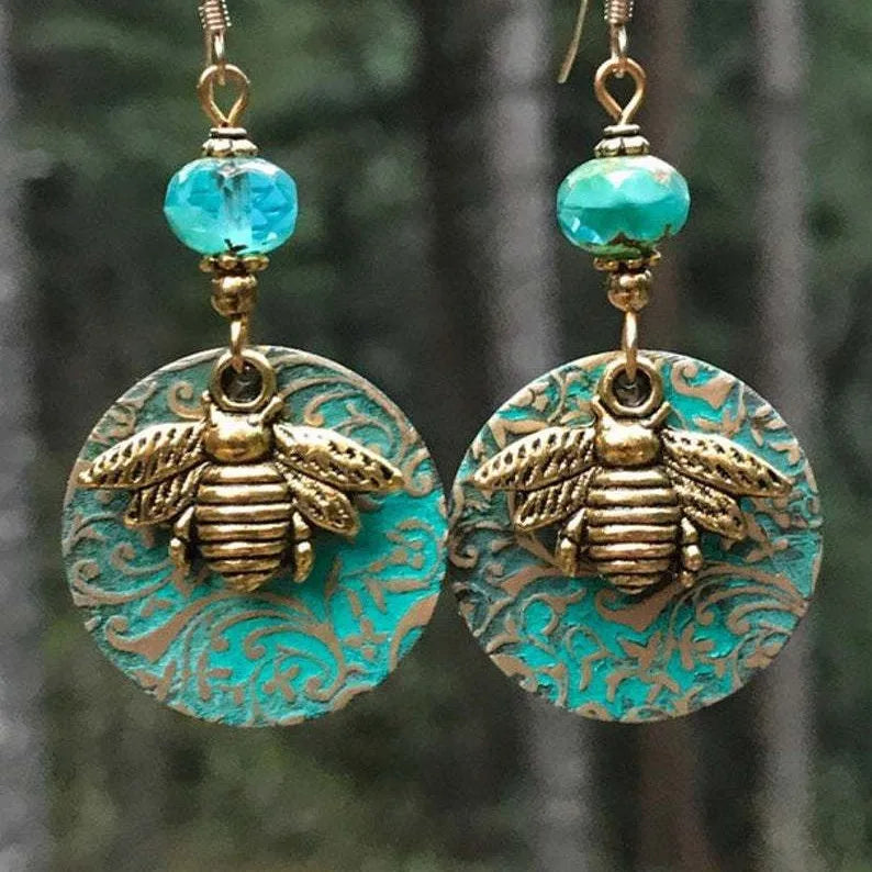Boho Bold Nature Earrings Bees
