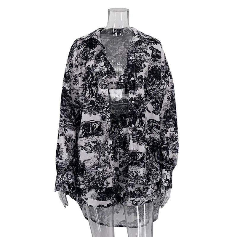 Flora Beachwear Set Black