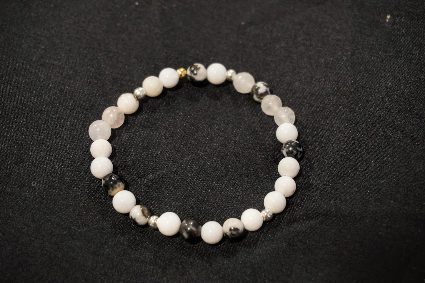 Black and White, Unique Crystal Bracelet