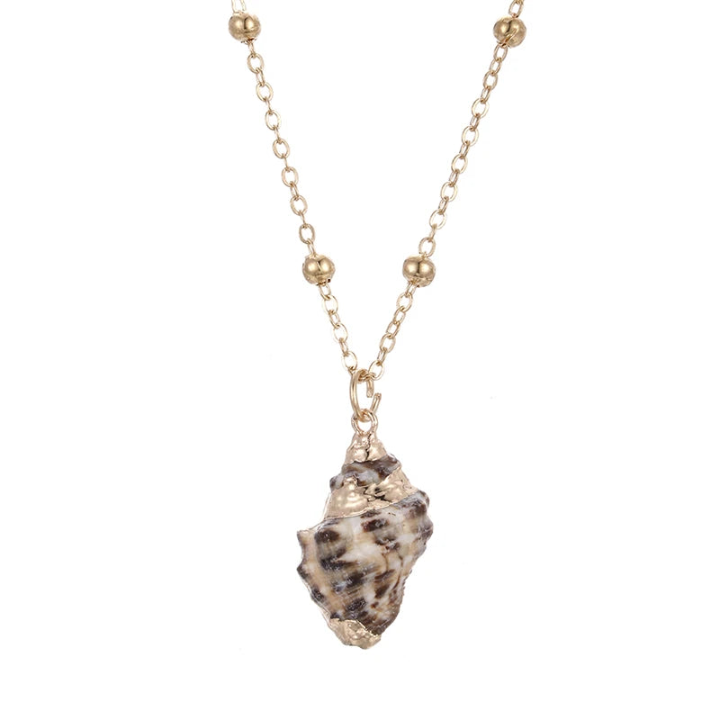 Gold-Plated Shell Necklaces