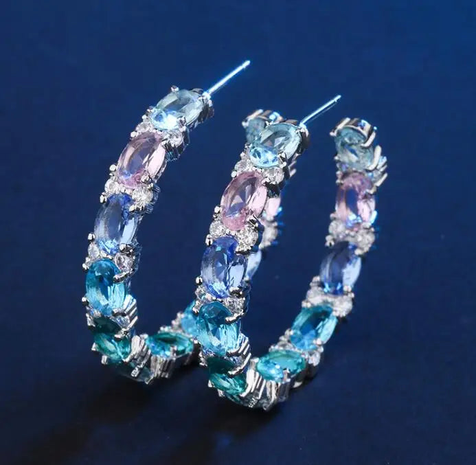 Colour Hoop Earrings