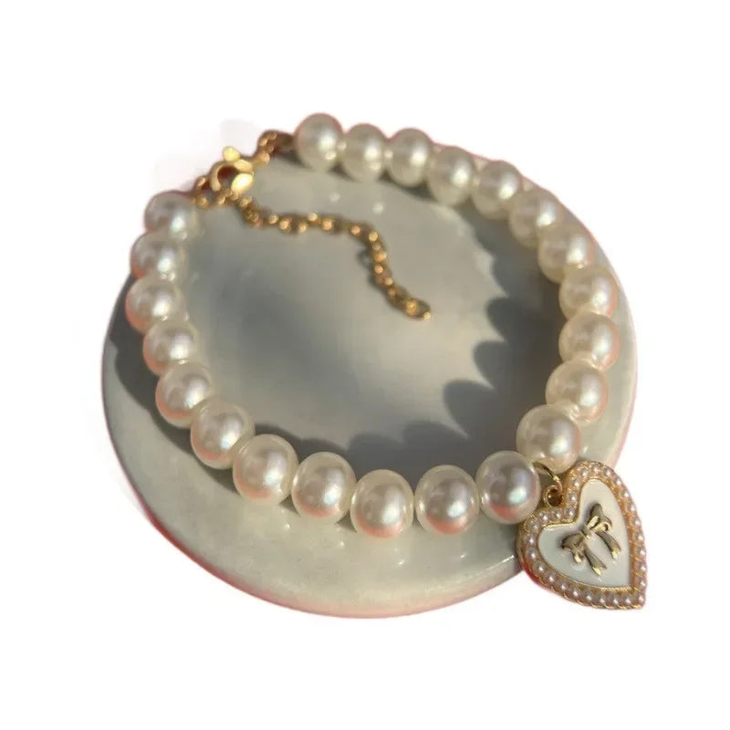 Cute Faux-Pearl Pet Collar