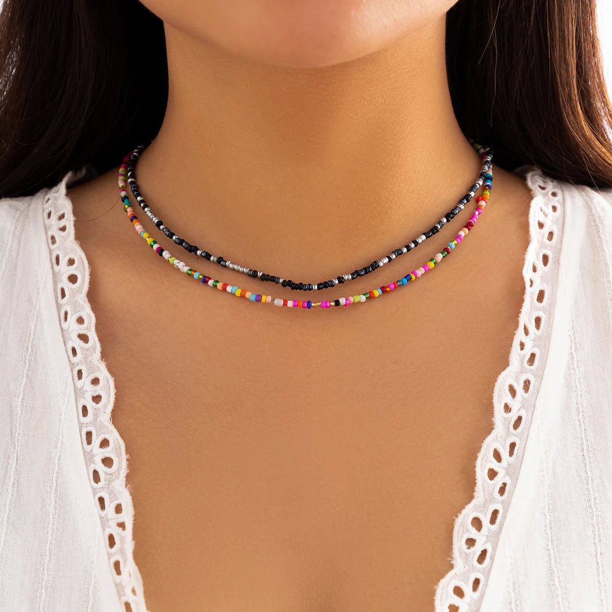 Beaded Choker Necklace