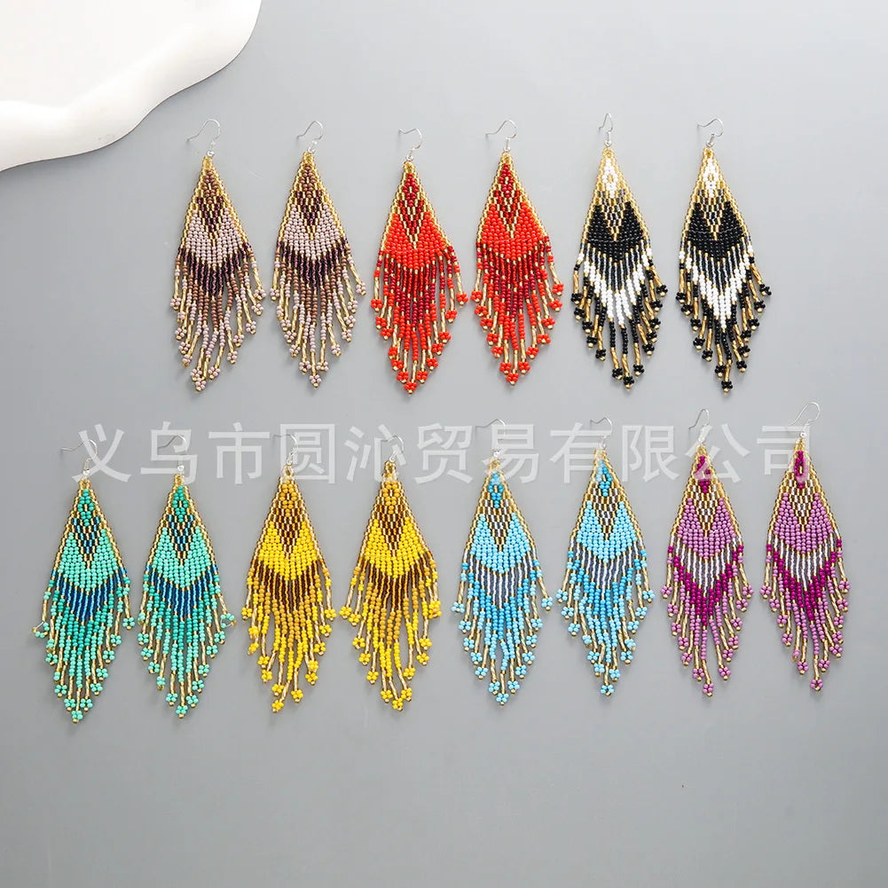 Handwoven Swallowtail Earrings
