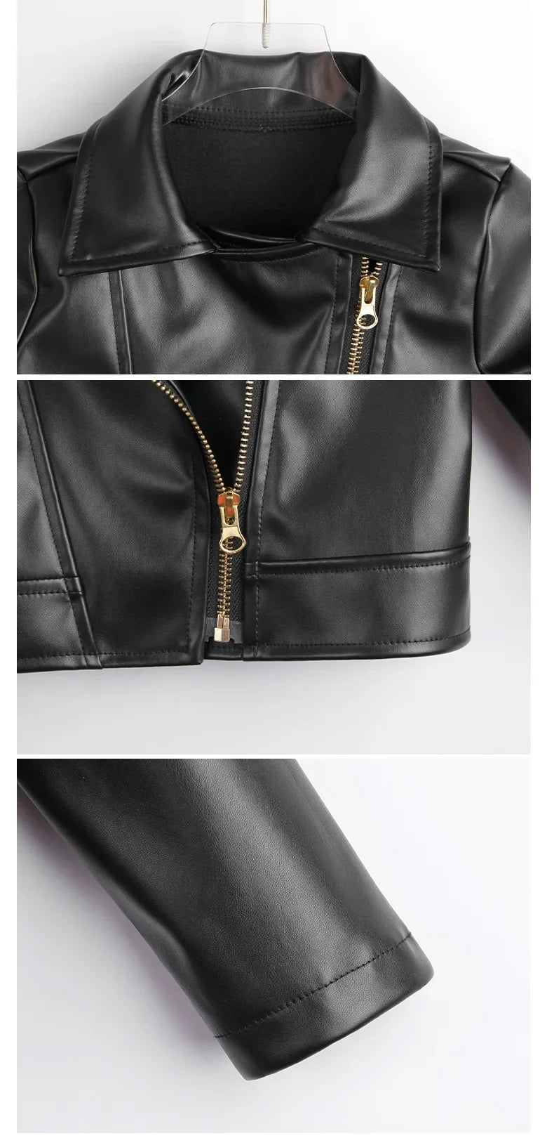 Boy's Faux Leather Jacket