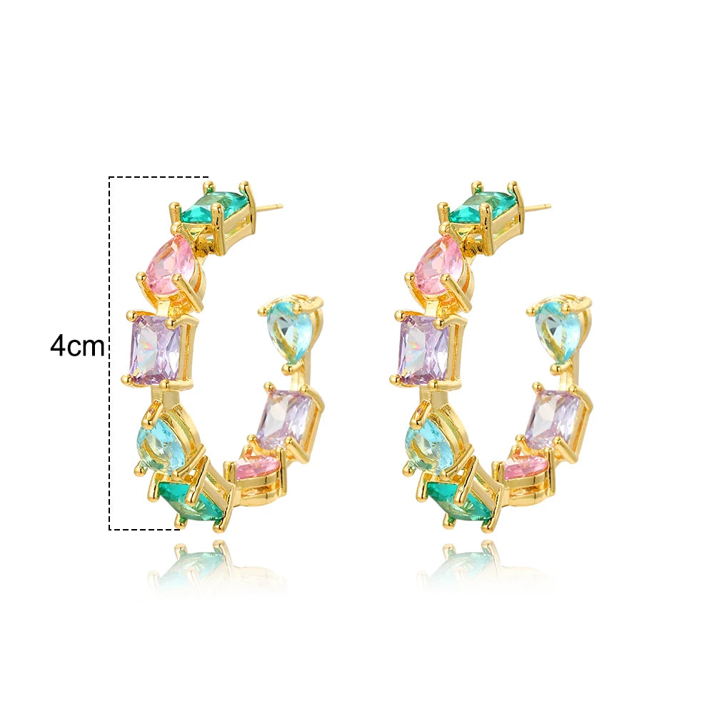 Colour Hoop Earrings