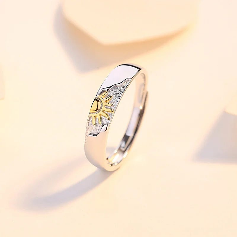Couple Sun and Moon Rings