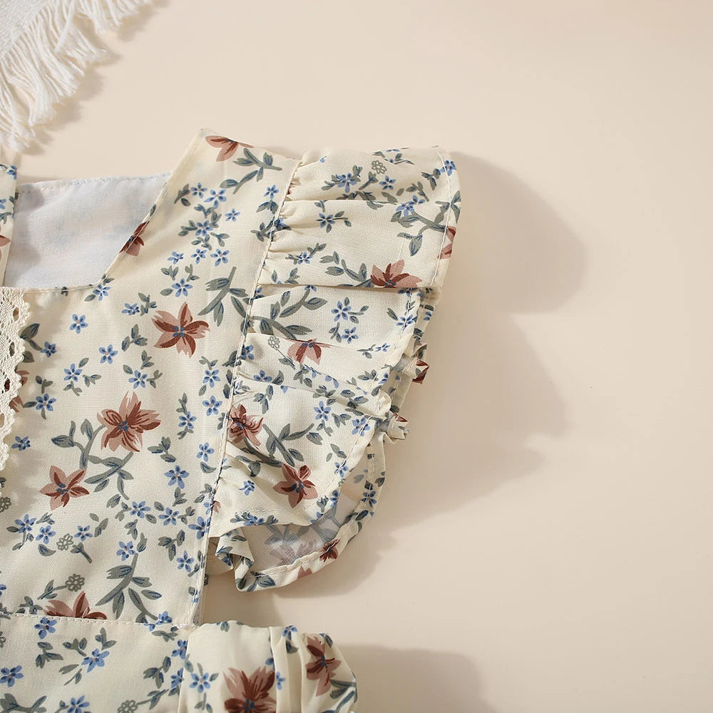 Flower Ruffles Dress
