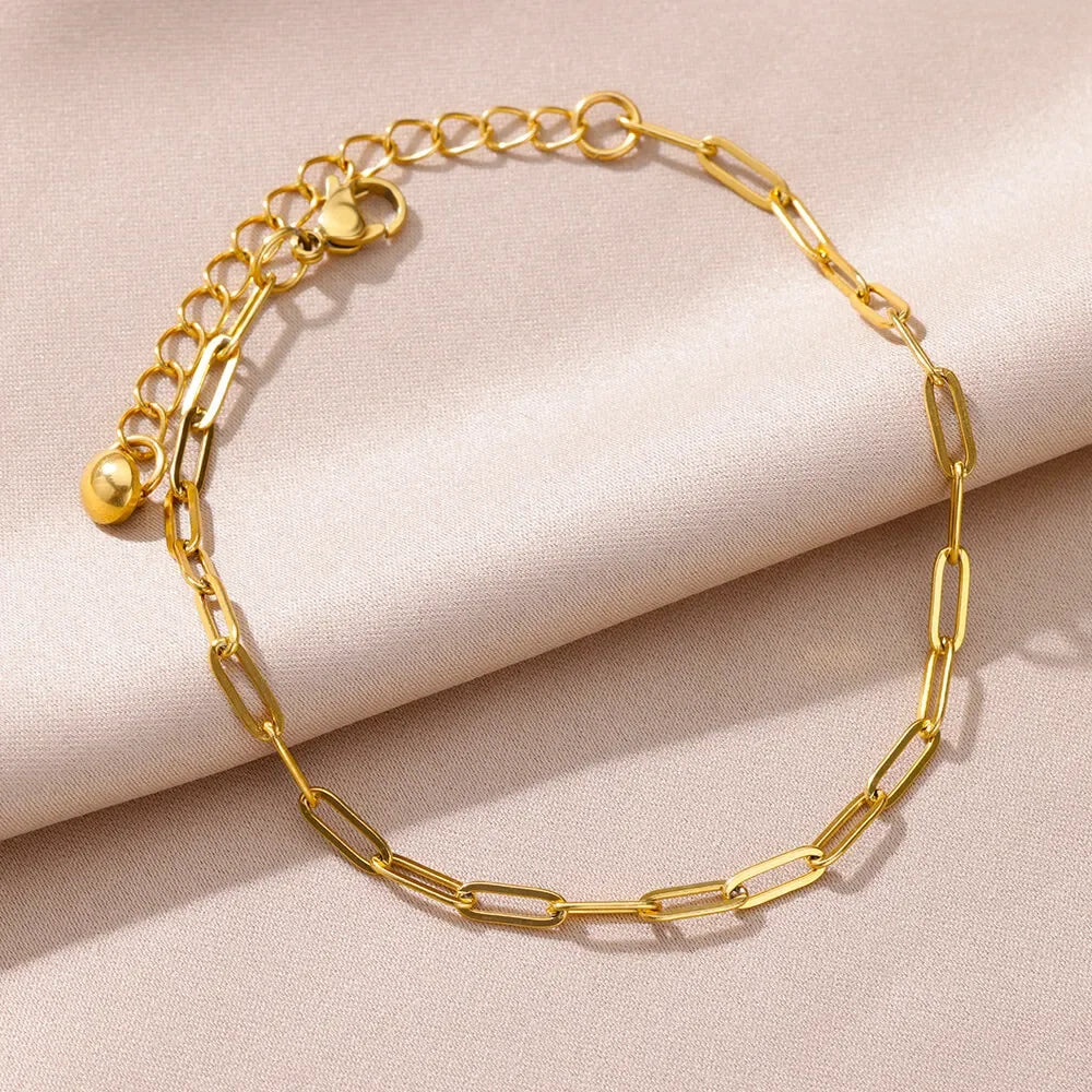 Waterproof Stainless Steel Anklets