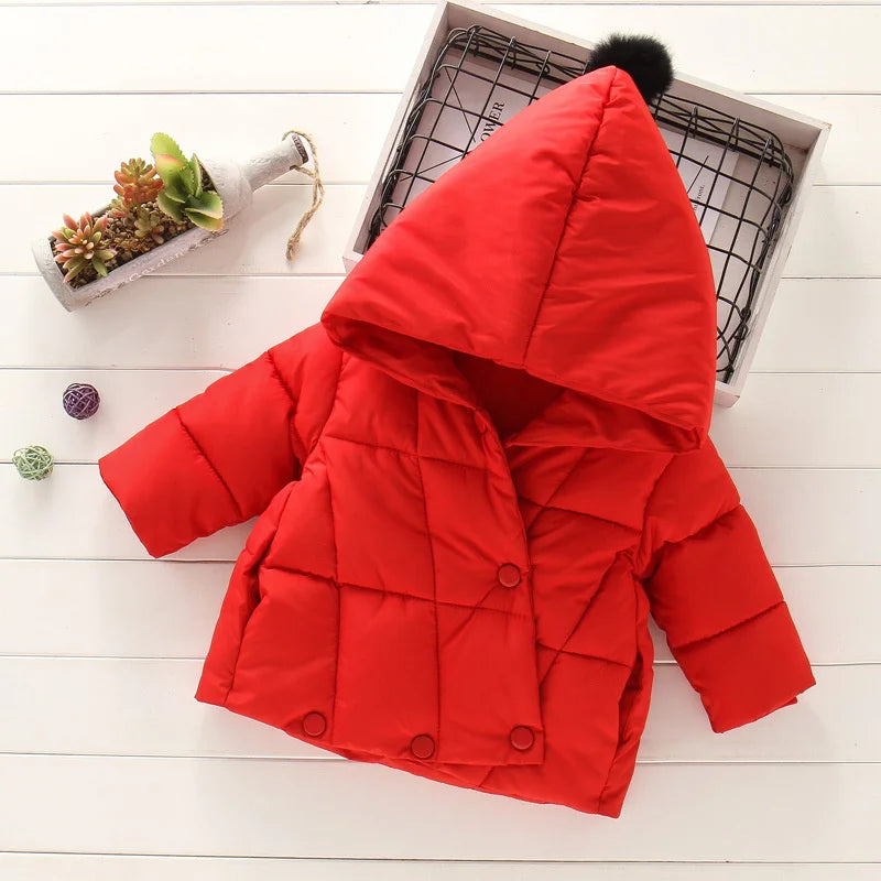 Hooded Fur Kid's Coat