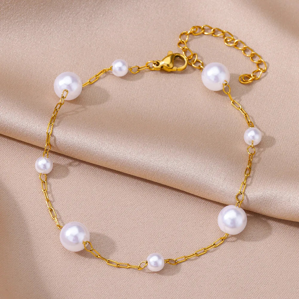 Waterproof Stainless Steel Anklets