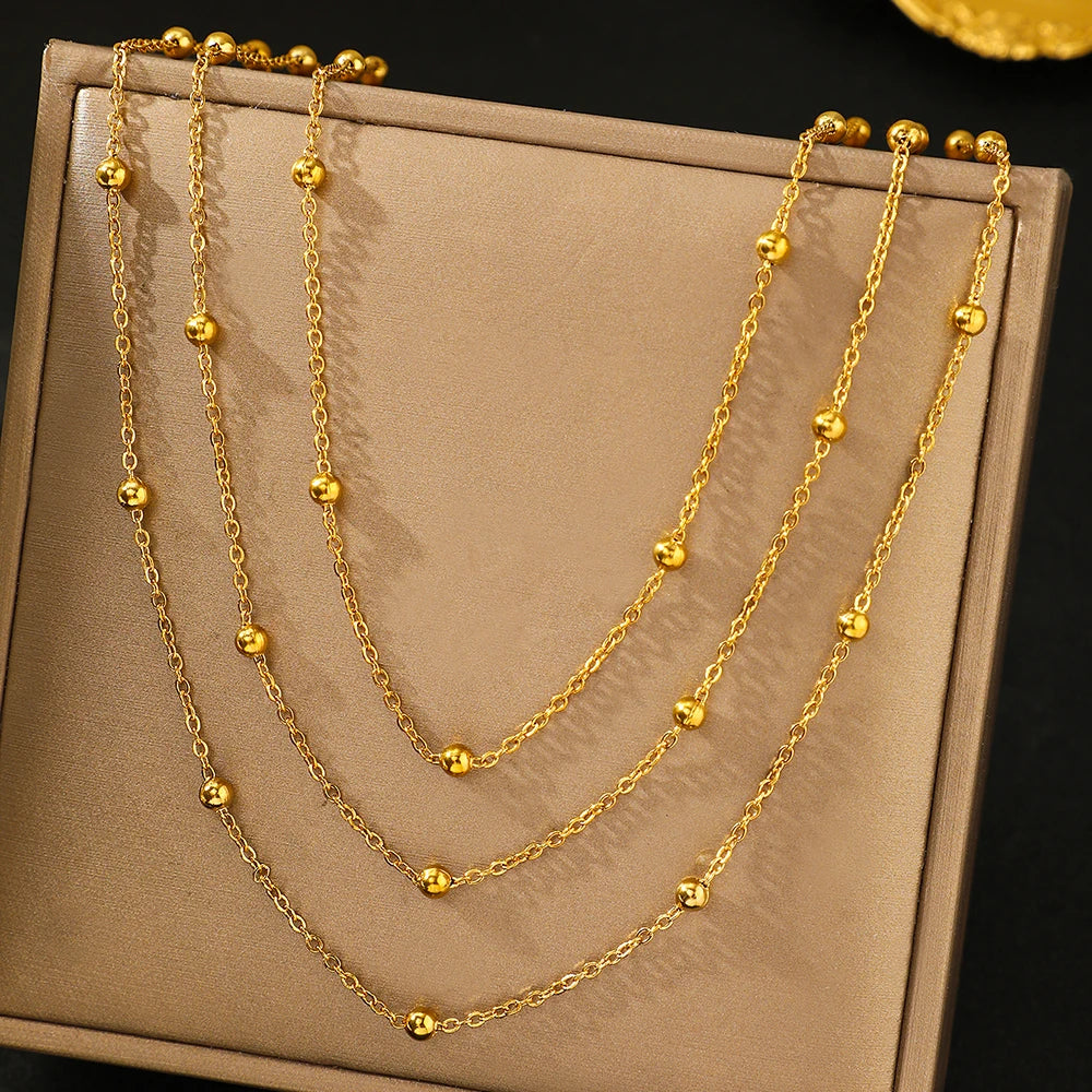 Layered Bead Necklace
