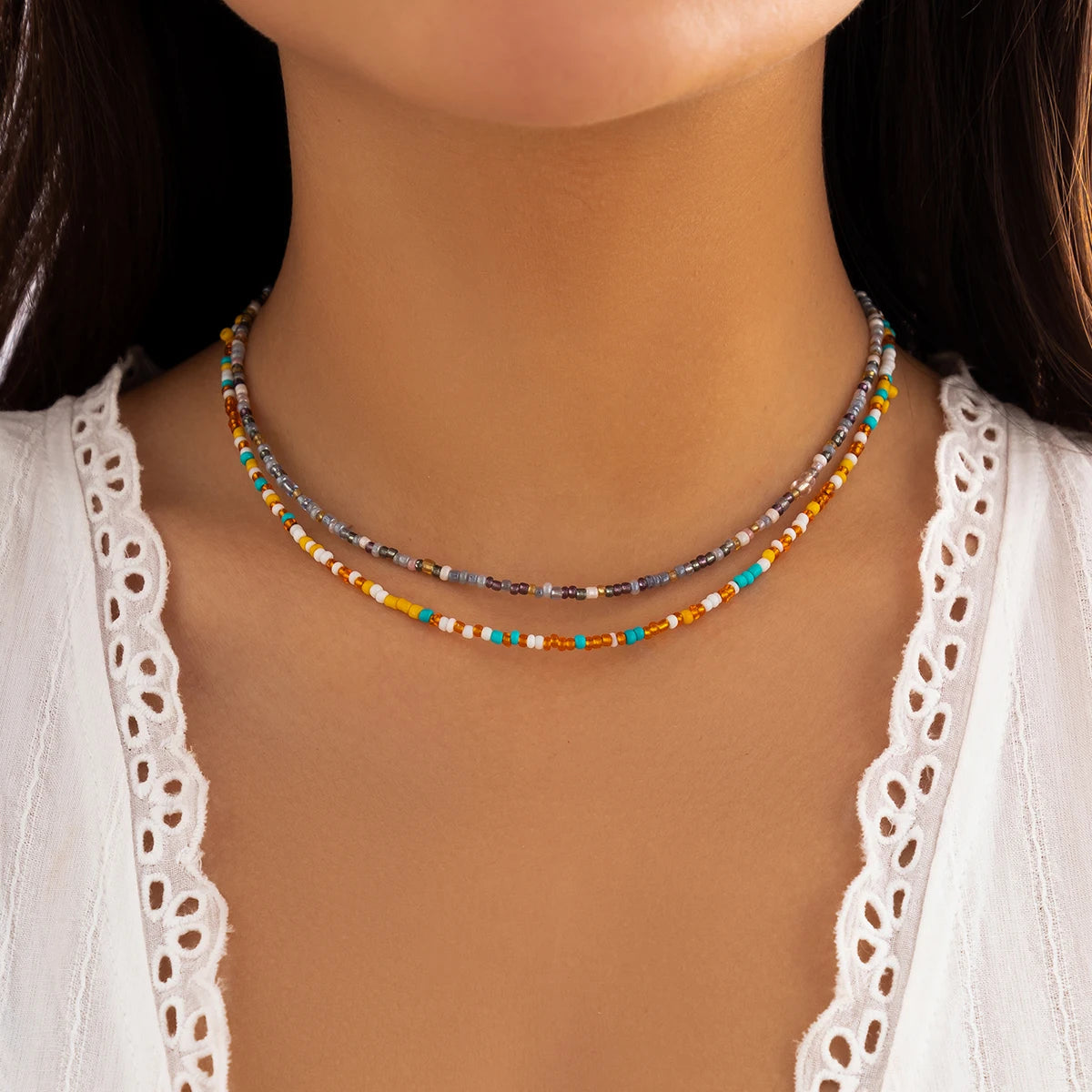 Beaded Choker Necklace