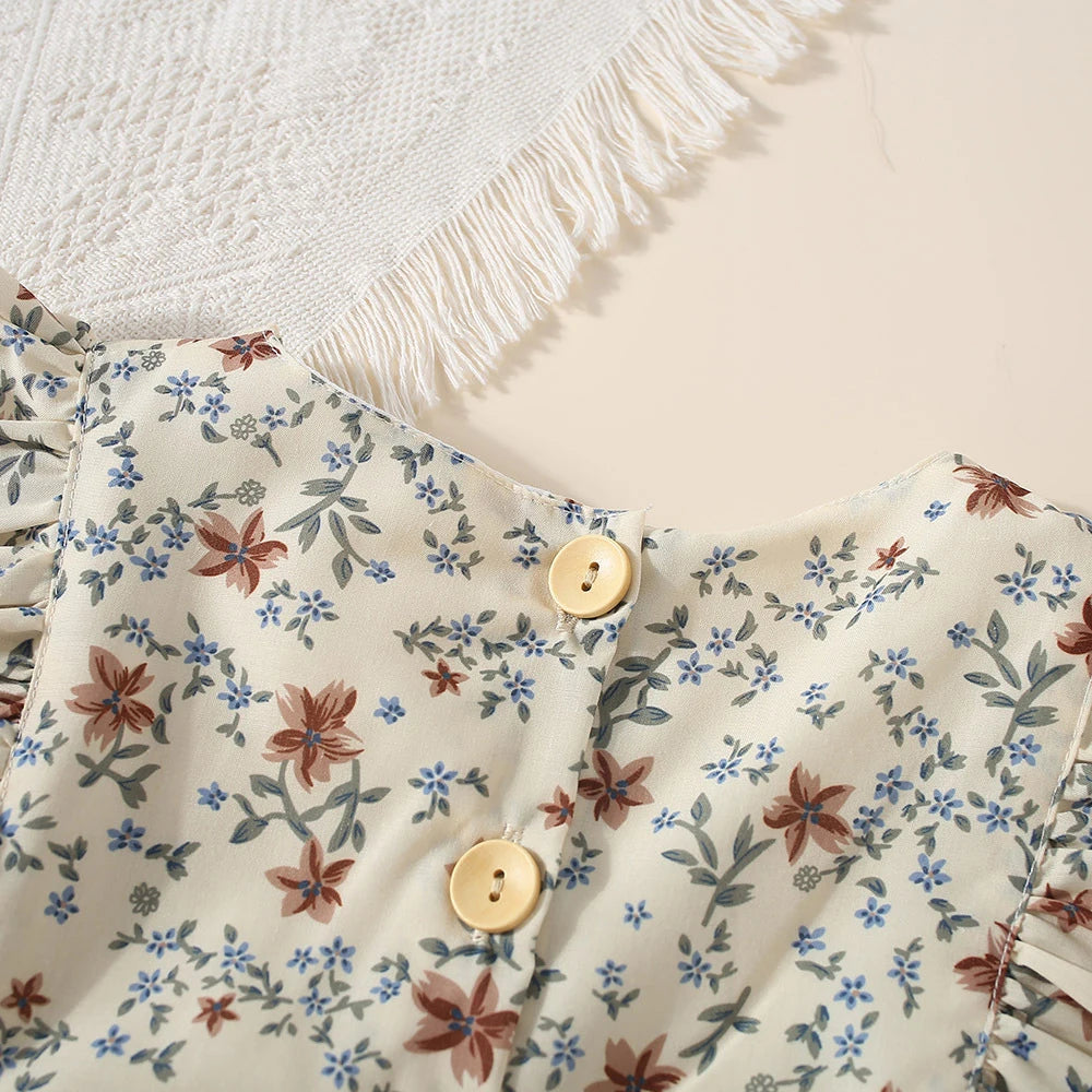 Flower Ruffles Dress