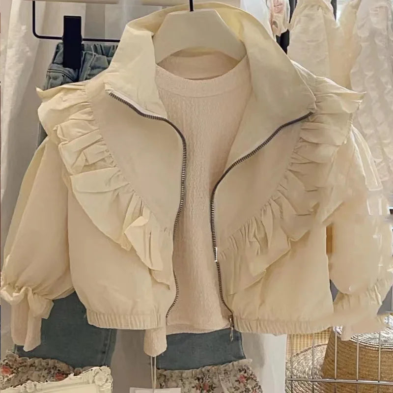 Pleated Frilly Jacket