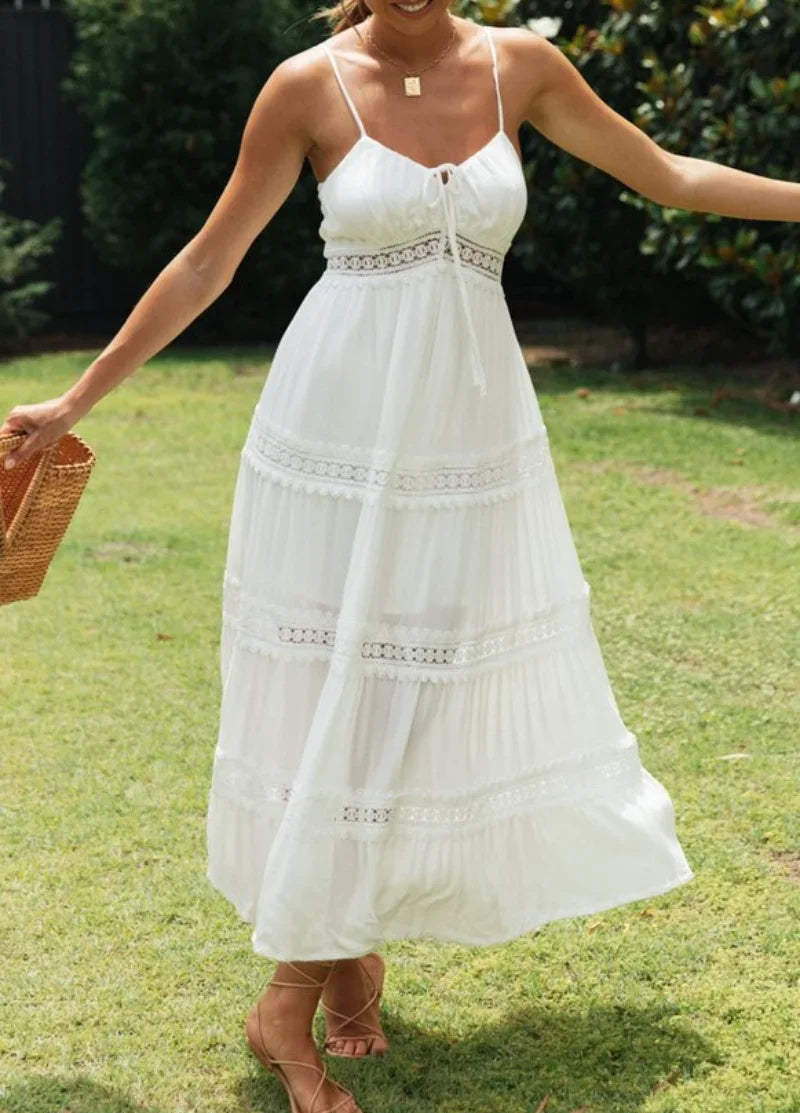 White Lace Bohemian Maxi
