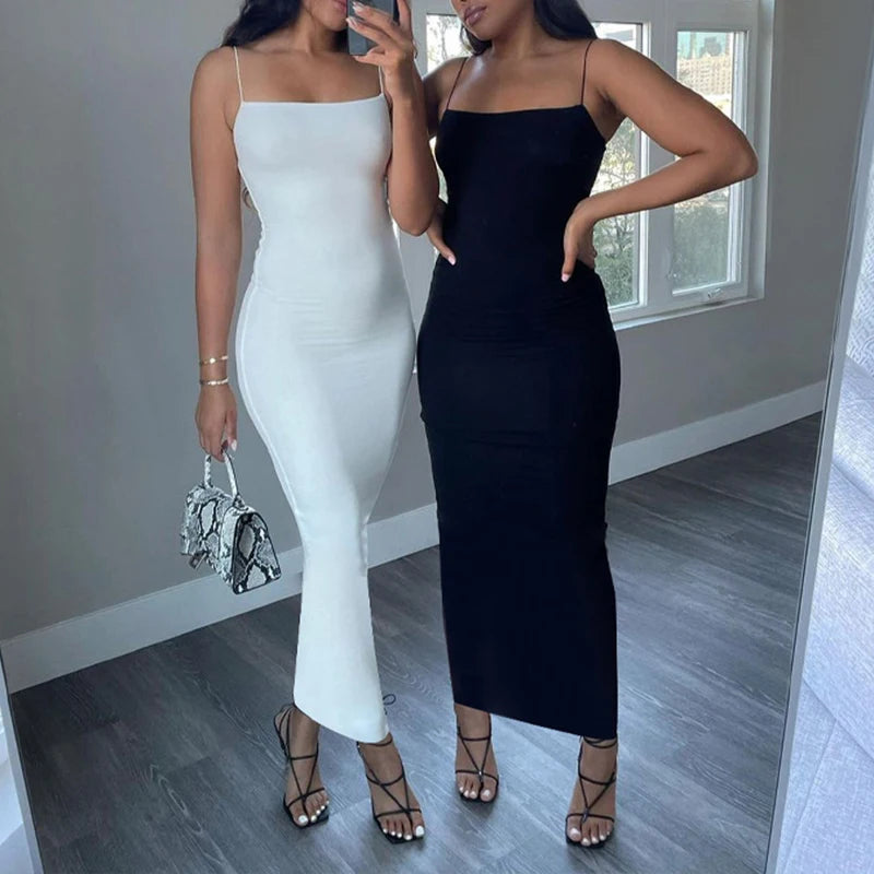 Body Con Spaghetti Dress