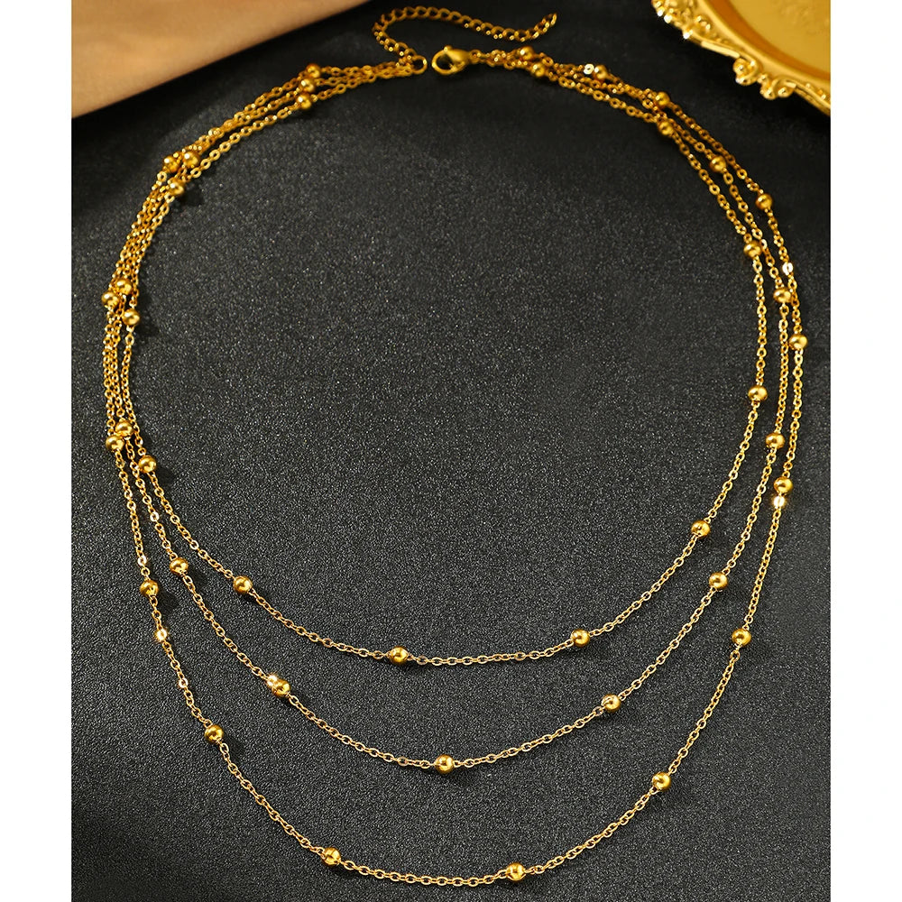 Layered Bead Necklace