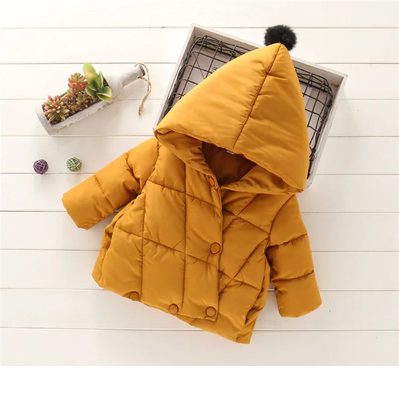 Hooded Fur Kid's Coat