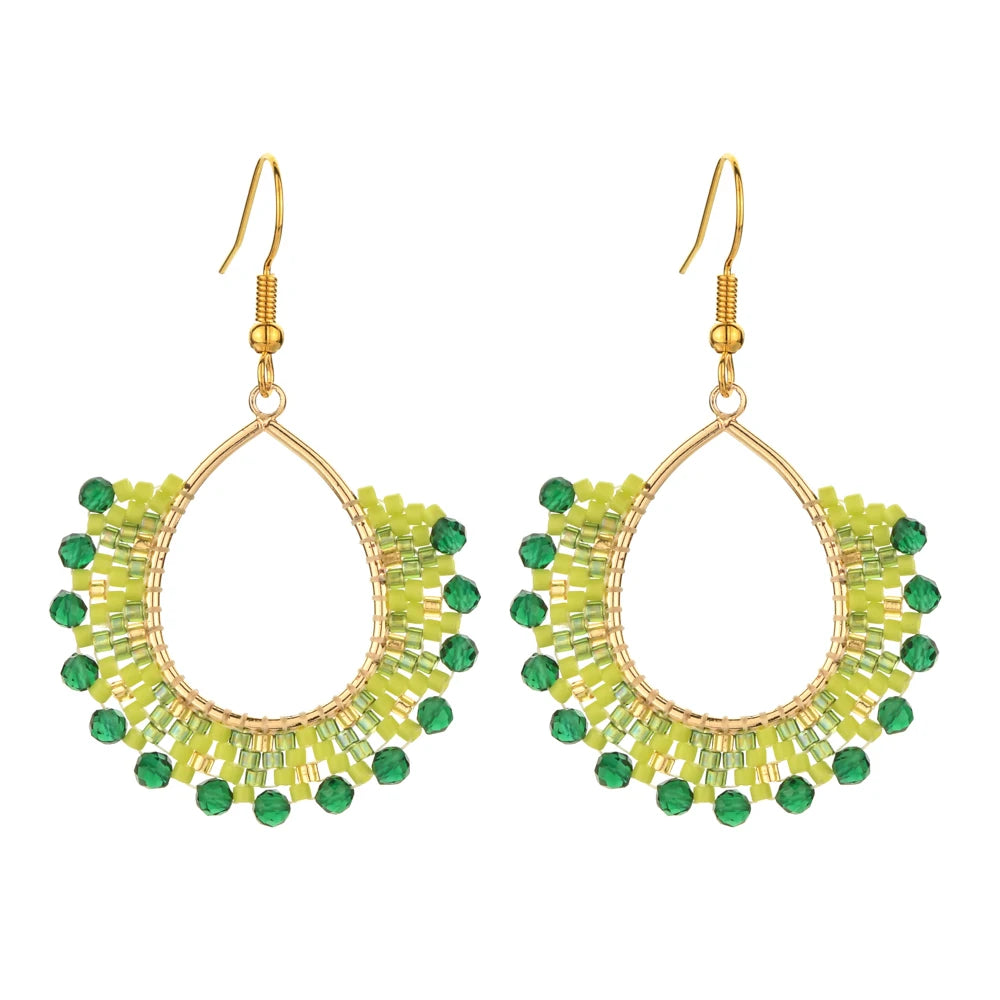 Handmade Gold Plated Bead Earrings