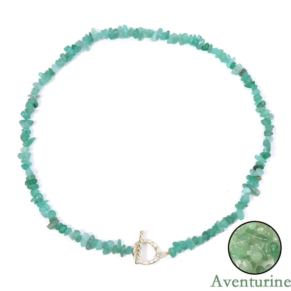Healing Throat Chakra and Protective Crystal Necklaces