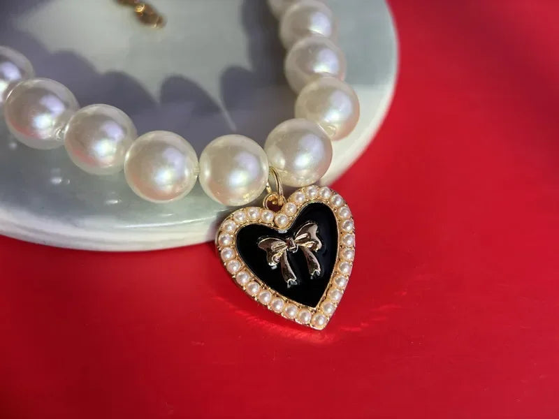 Cute Faux-Pearl Pet Collar