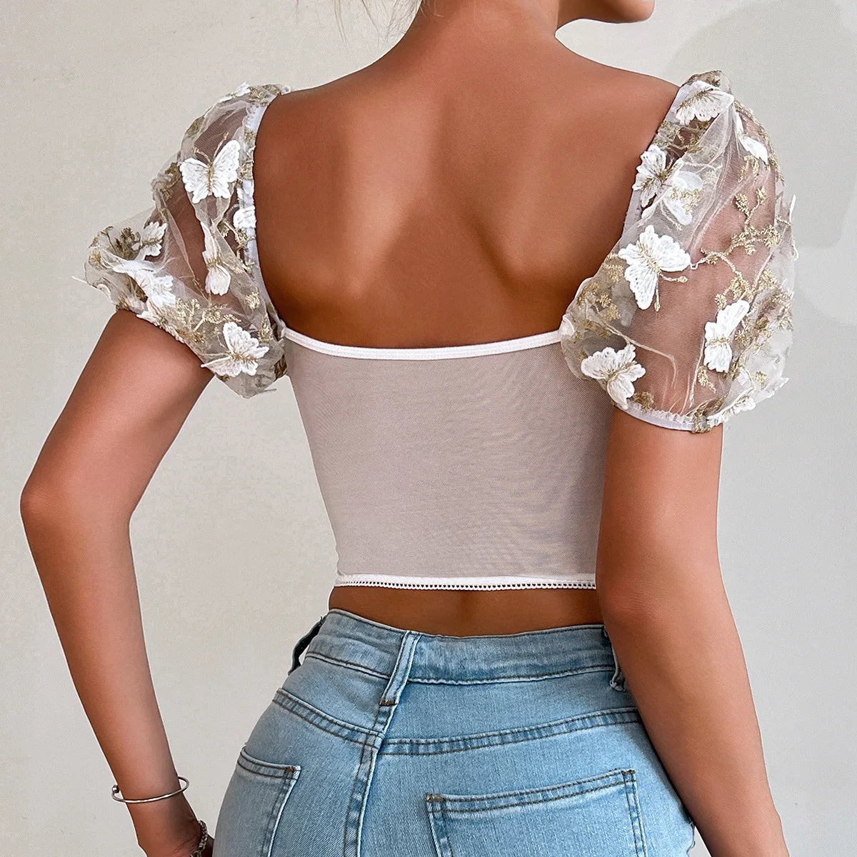 Puffed Sleeve Top