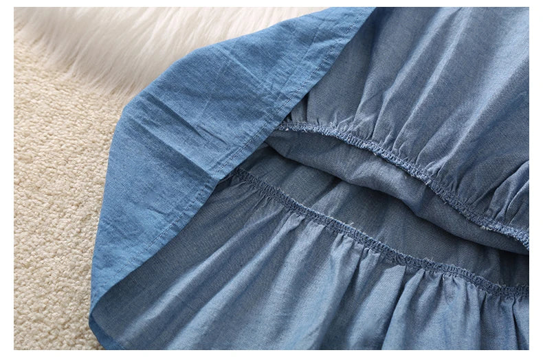 Blue Ruffle Skirt